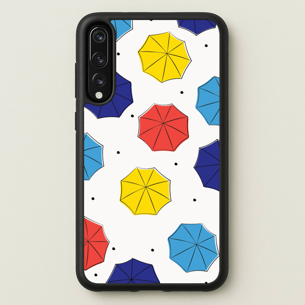 Colourful Umbrellas Pattern - Friends Phone Case for Huawei P20 Pro