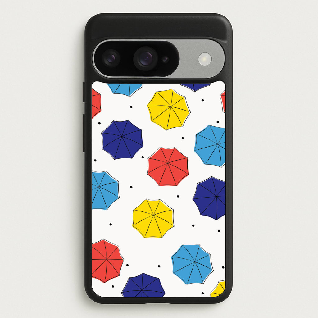 Colourful Umbrellas Pattern Phone Case for Google Pixel 10 / 10 Pro