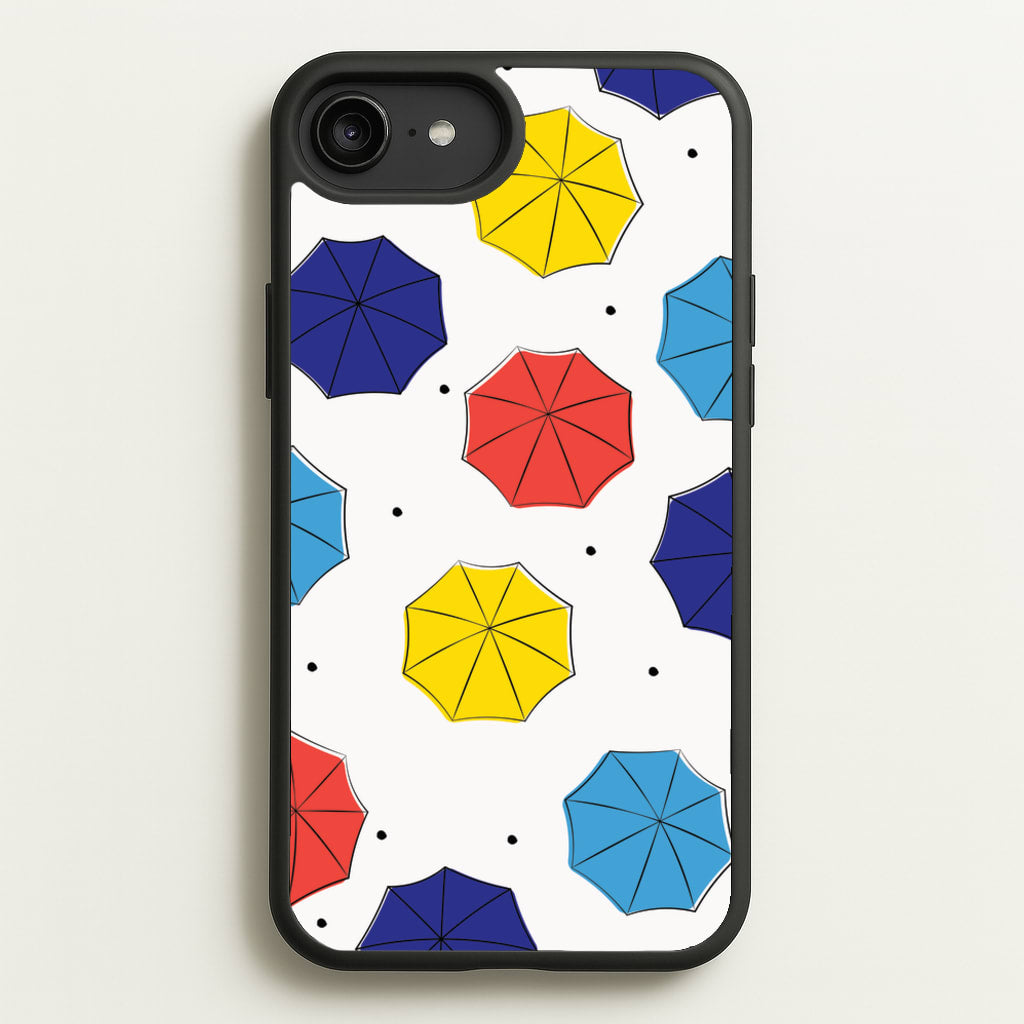 Colourful Umbrellas Pattern - Friends Phone Case for iPhone 6 Plus / 7 Plus / 8 Plus