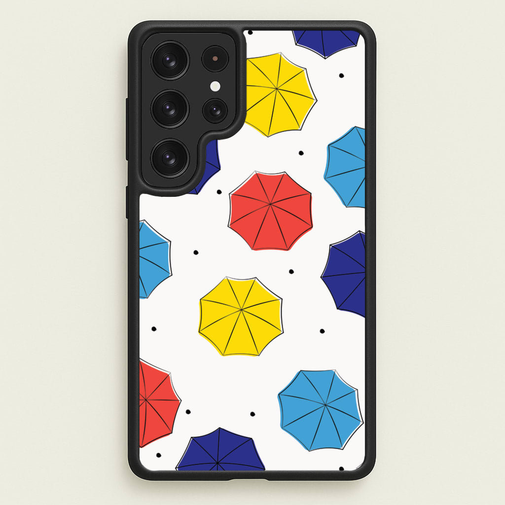 Colourful Umbrellas Pattern - Friends Phone Case for Galaxy S22 Ultra
