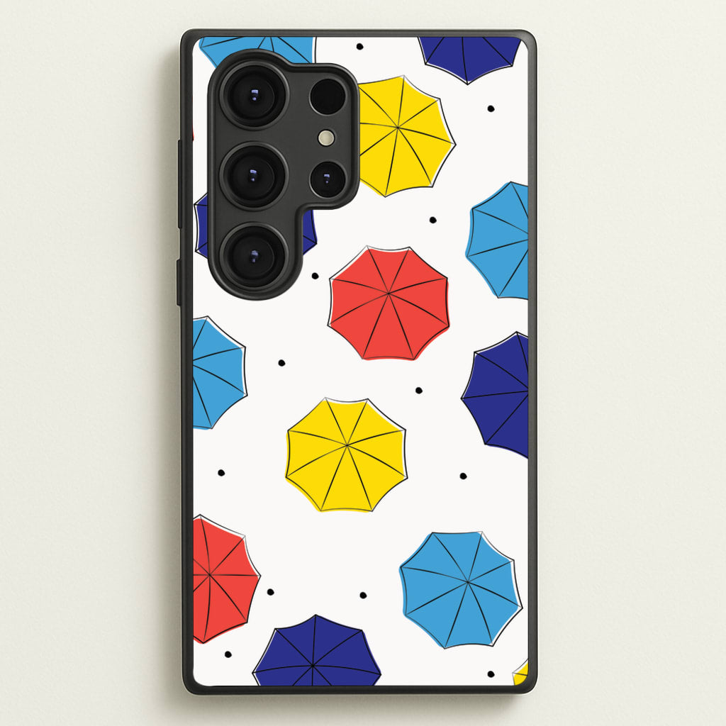 Colourful Umbrellas Pattern - Friends Phone Case for Galaxy S25 Ultra