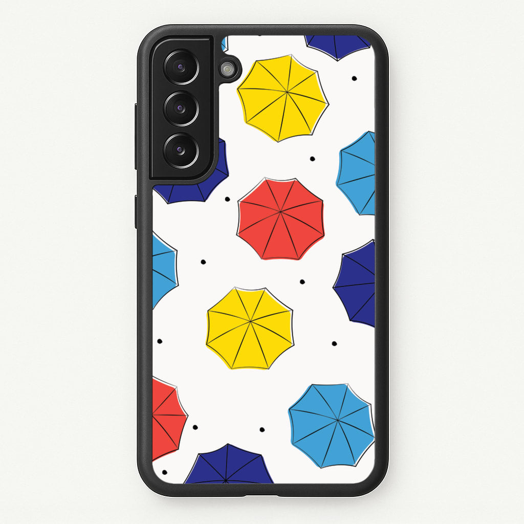 Colourful Umbrellas Pattern - Friends Phone Case for Galaxy S22 Plus