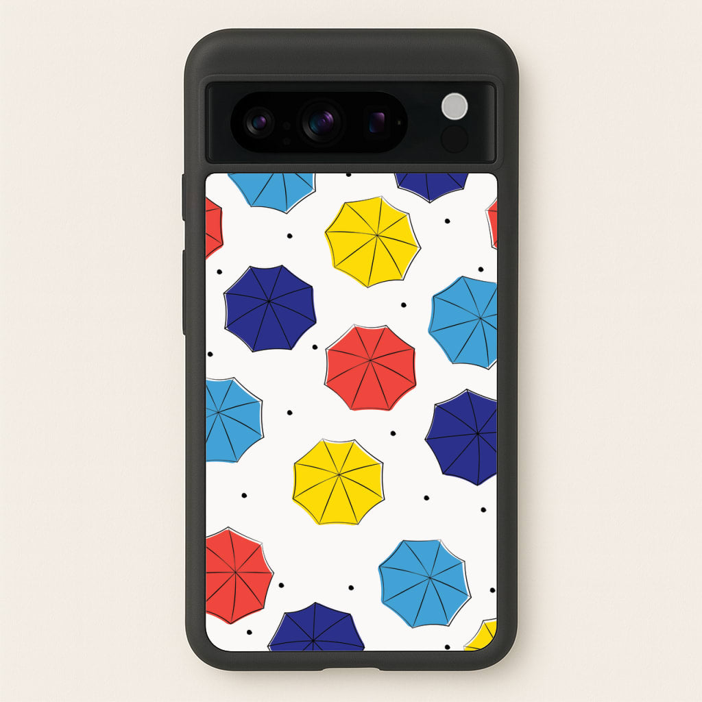 Colourful Umbrellas Pattern - Friends Phone Case for Google Pixel 8 Pro