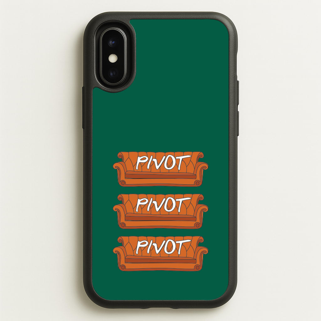Sitcom Couches Pivot - Friends Phone Case for iPhone X / XS