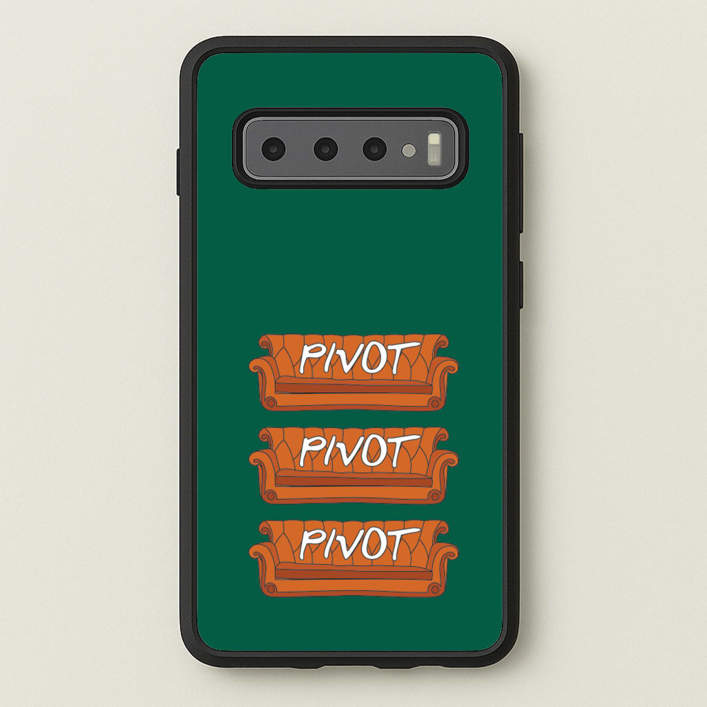 Sitcom Couches Pivot - Friends Phone Case for Galaxy S10