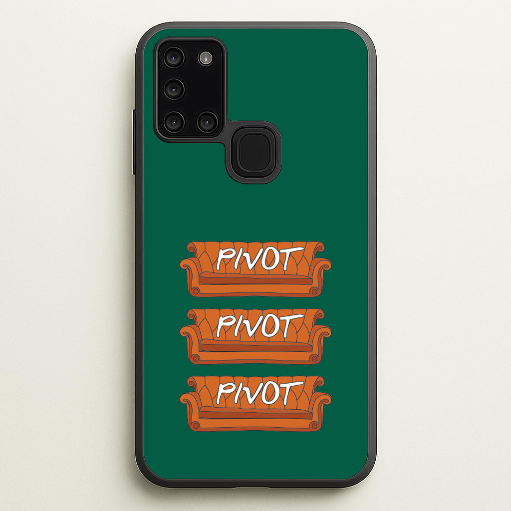 Sitcom Couches Pivot - Friends Phone Case for Galaxy A21s