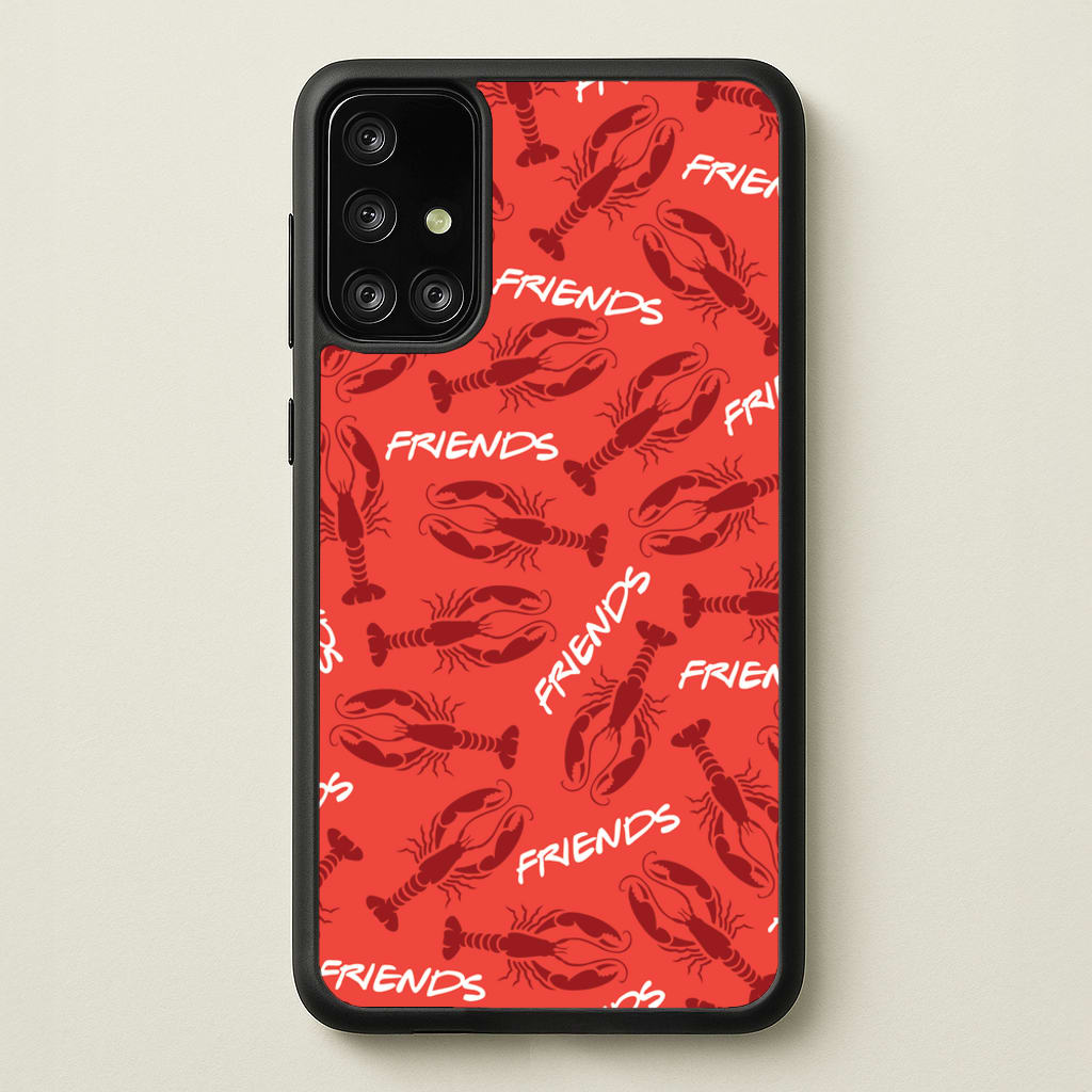 Sitcom Red Lobsters Pattern - Friends Phone Case for Galaxy A71