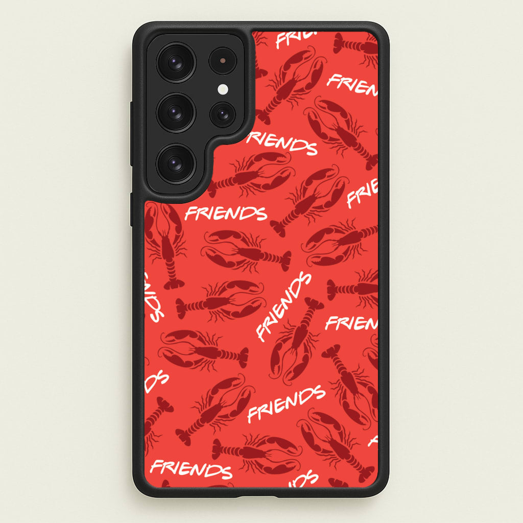 Sitcom Red Lobsters Pattern - Friends Phone Case for Galaxy S23 Ultra
