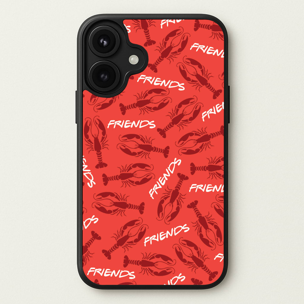 Sitcom Red Lobsters Pattern Phone Case for iPhone 17