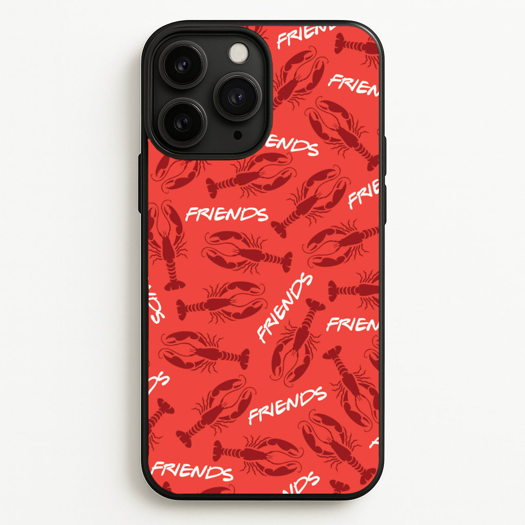 Sitcom Red Lobsters Pattern - Friends Phone Case for iPhone 11 Pro Max