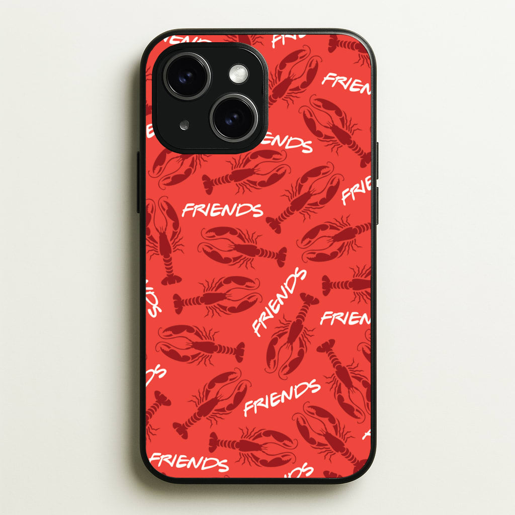 Sitcom Red Lobsters Pattern - Friends Phone Case for iPhone 14 Plus
