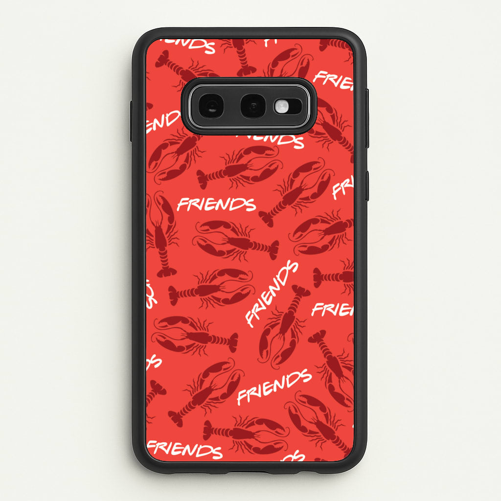 Sitcom Red Lobsters Pattern - Friends Phone Case for Galaxy S10e