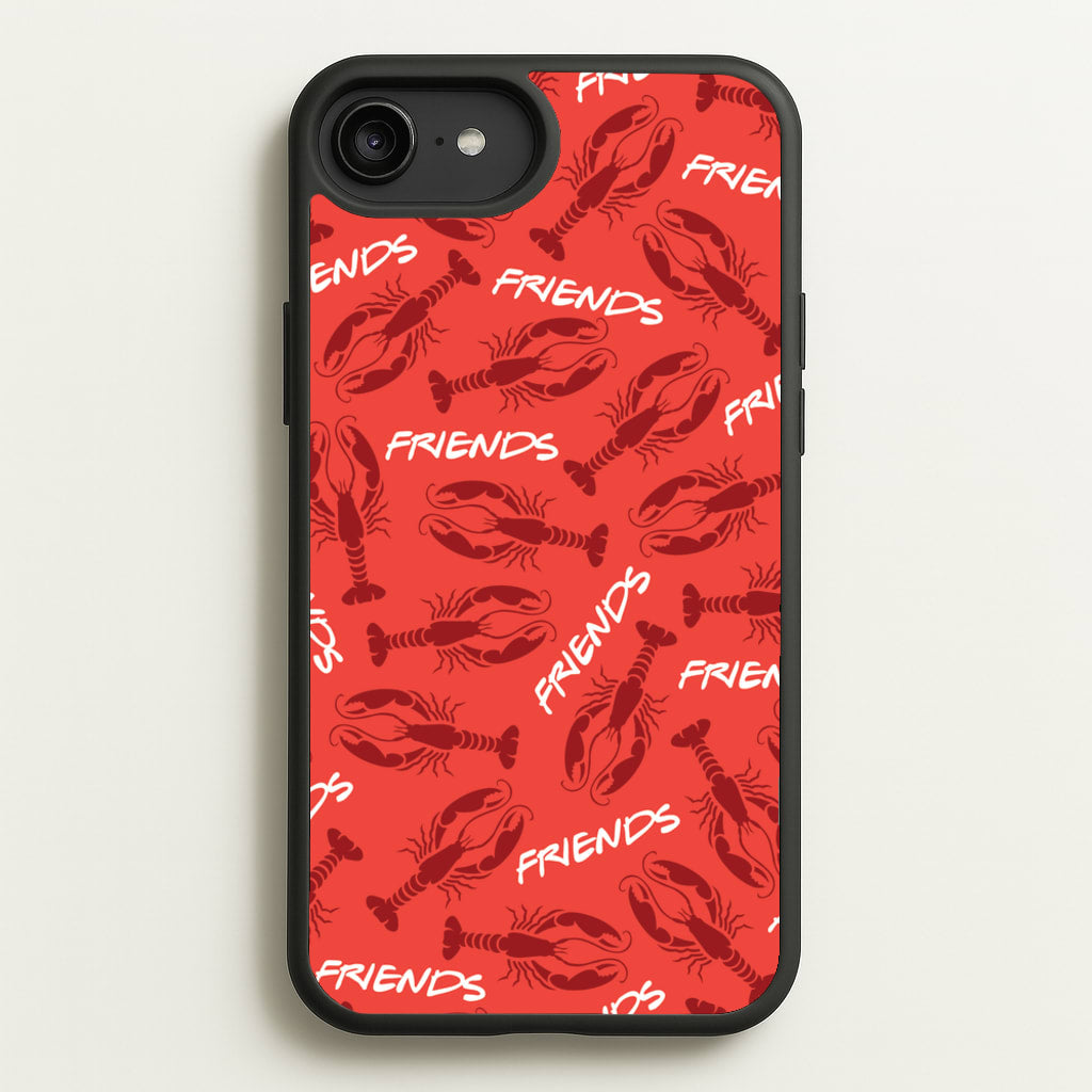 Sitcom Red Lobsters Pattern - Friends Phone Case for iPhone 6 Plus / 7 Plus / 8 Plus