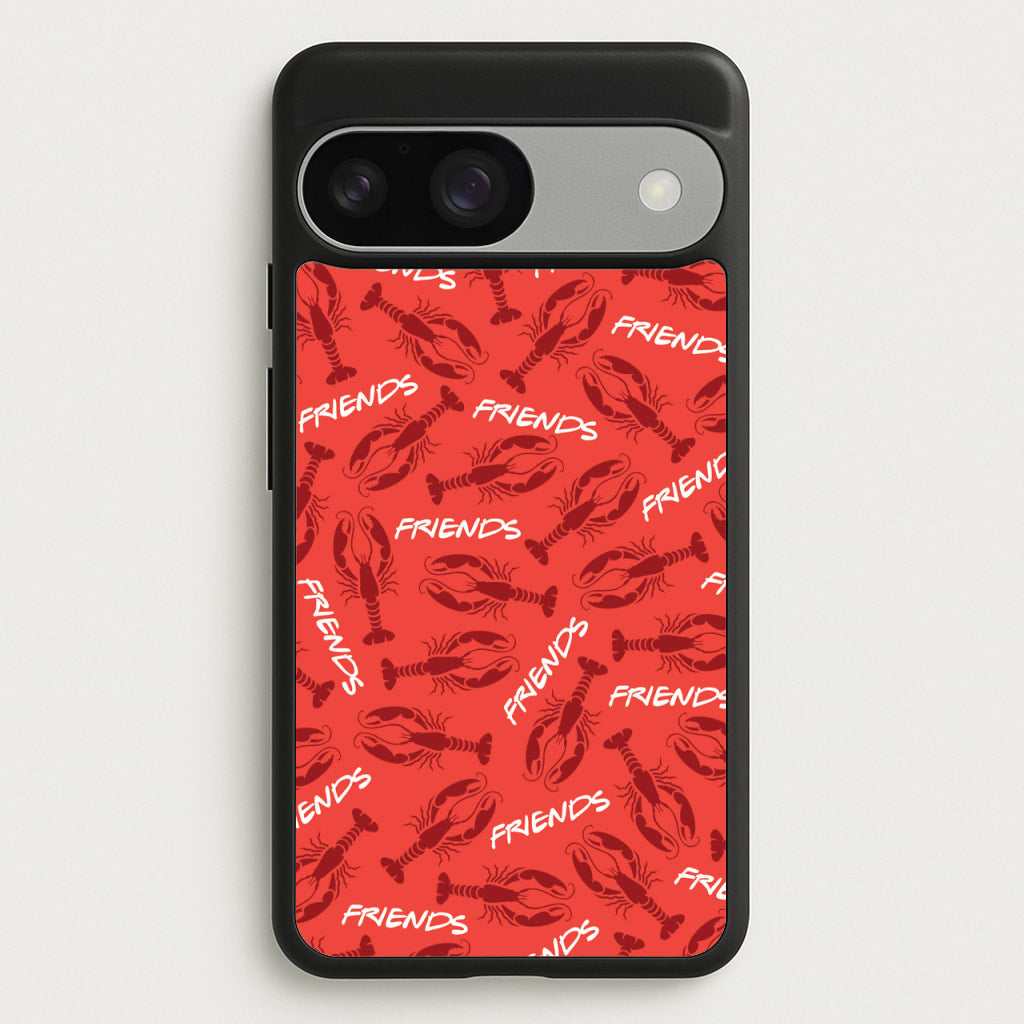Sitcom Red Lobsters Pattern - Friends Phone Case for Google Pixel 9 / 9 Pro