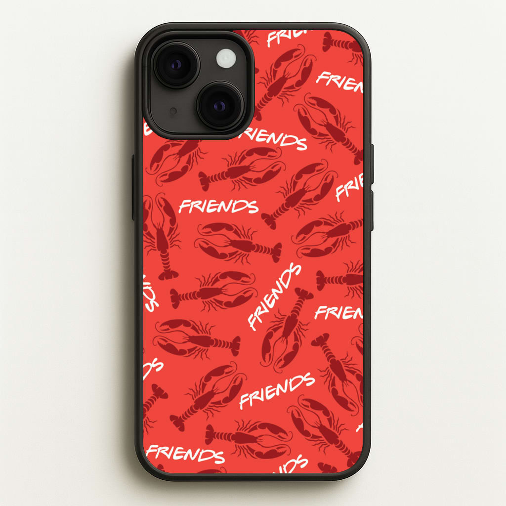 Sitcom Red Lobsters Pattern - Friends Phone Case for iPhone 13 Mini