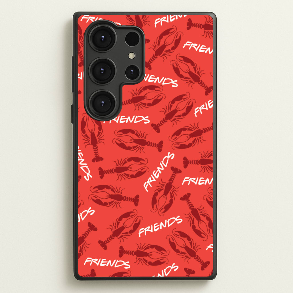 Sitcom Red Lobsters Pattern  - Friends Phone Case for Galaxy S25 Ultra