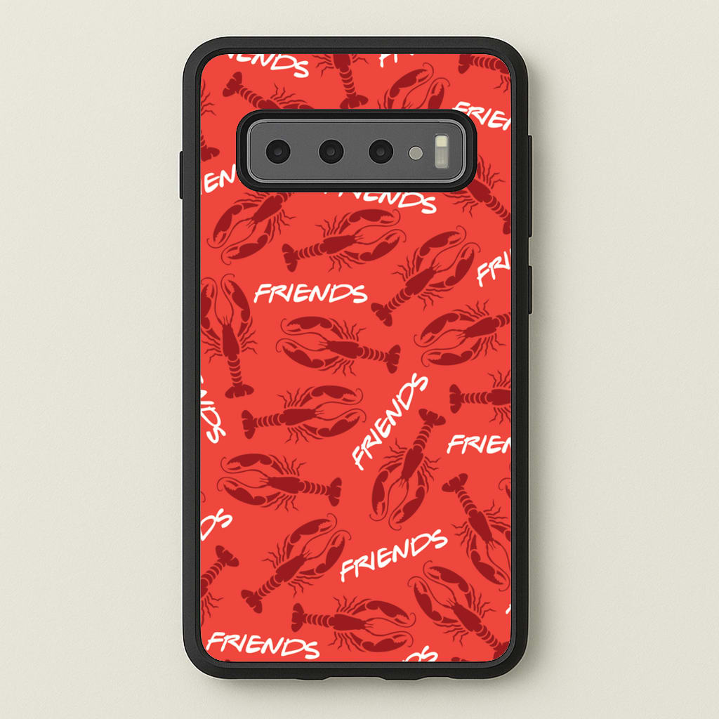 Sitcom Red Lobsters Pattern - Friends Phone Case for Galaxy S10 Plus