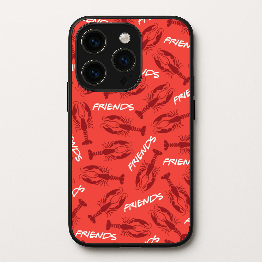 Sitcom Red Lobsters Pattern - Friends Phone Case for iPhone 15 Pro