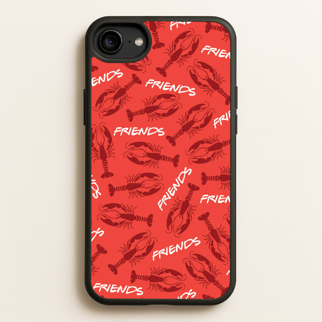 Sitcom Red Lobsters Pattern - Friends Phone Case for iPhone 6 / 7 / 8 / SE
