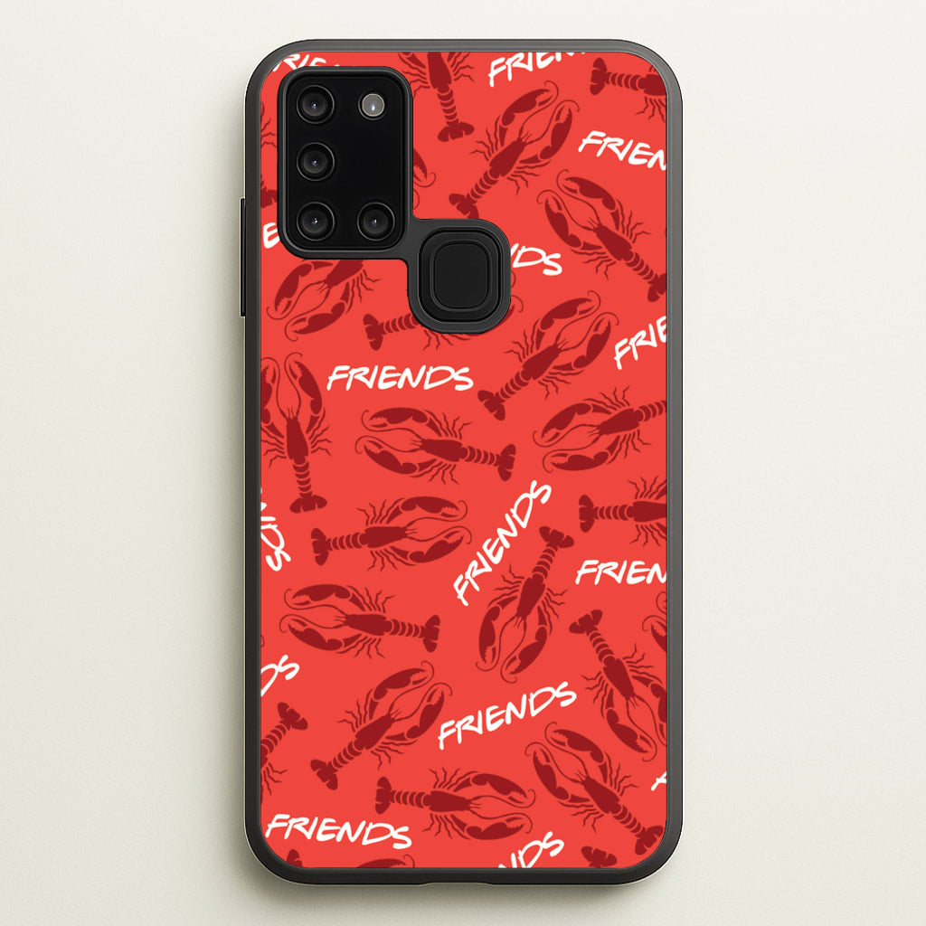 Sitcom Red Lobsters Pattern - Friends Phone Case for Galaxy A21s