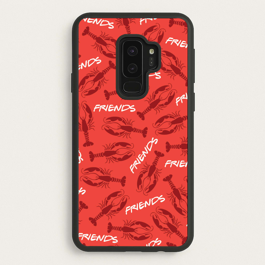 Sitcom Red Lobsters Pattern - Friends Phone Case for Galaxy S9 Plus