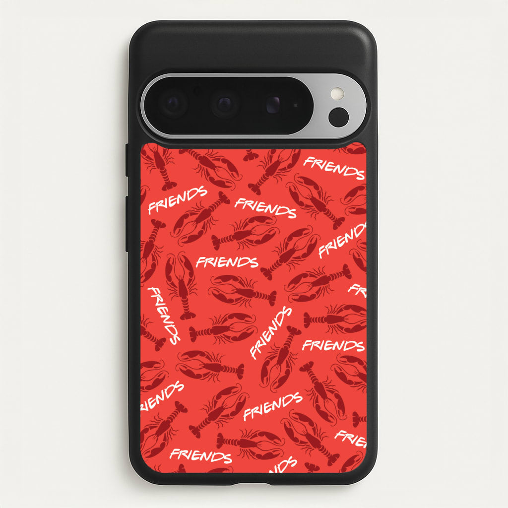 Sitcom Red Lobsters Pattern - Friends Phone Case for Google Pixel 9 Pro XL