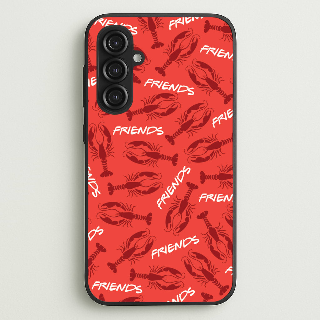 Sitcom Red Lobsters Pattern - Friends Phone Case for Galaxy S23FE
