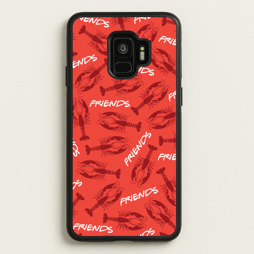 Sitcom Red Lobsters Pattern - Friends Phone Case for Galaxy S9