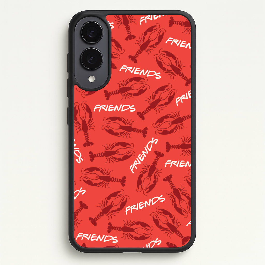 Sitcom Red Lobsters Pattern  - Friends Phone Case for Galaxy S25 Edge