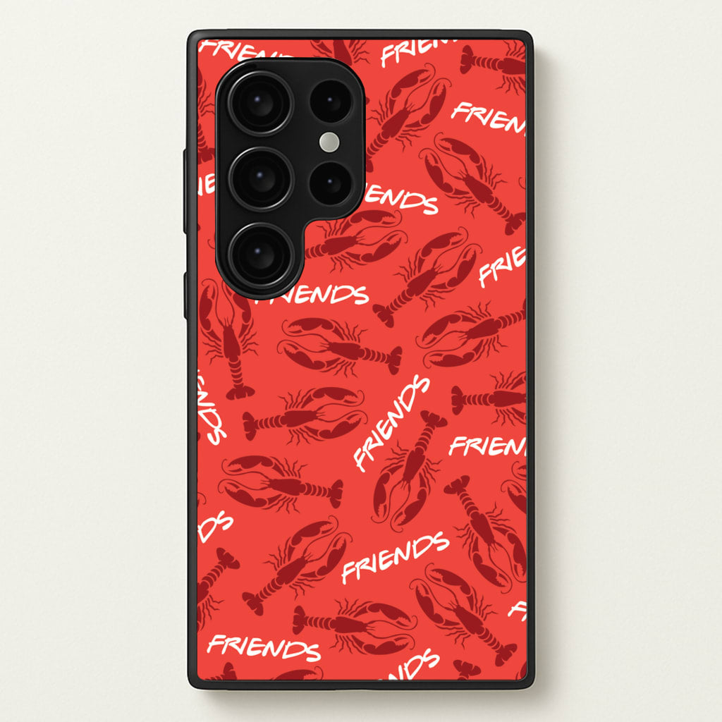 Sitcom Red Lobsters Pattern - Friends Phone Case for Galaxy S24 Ultra