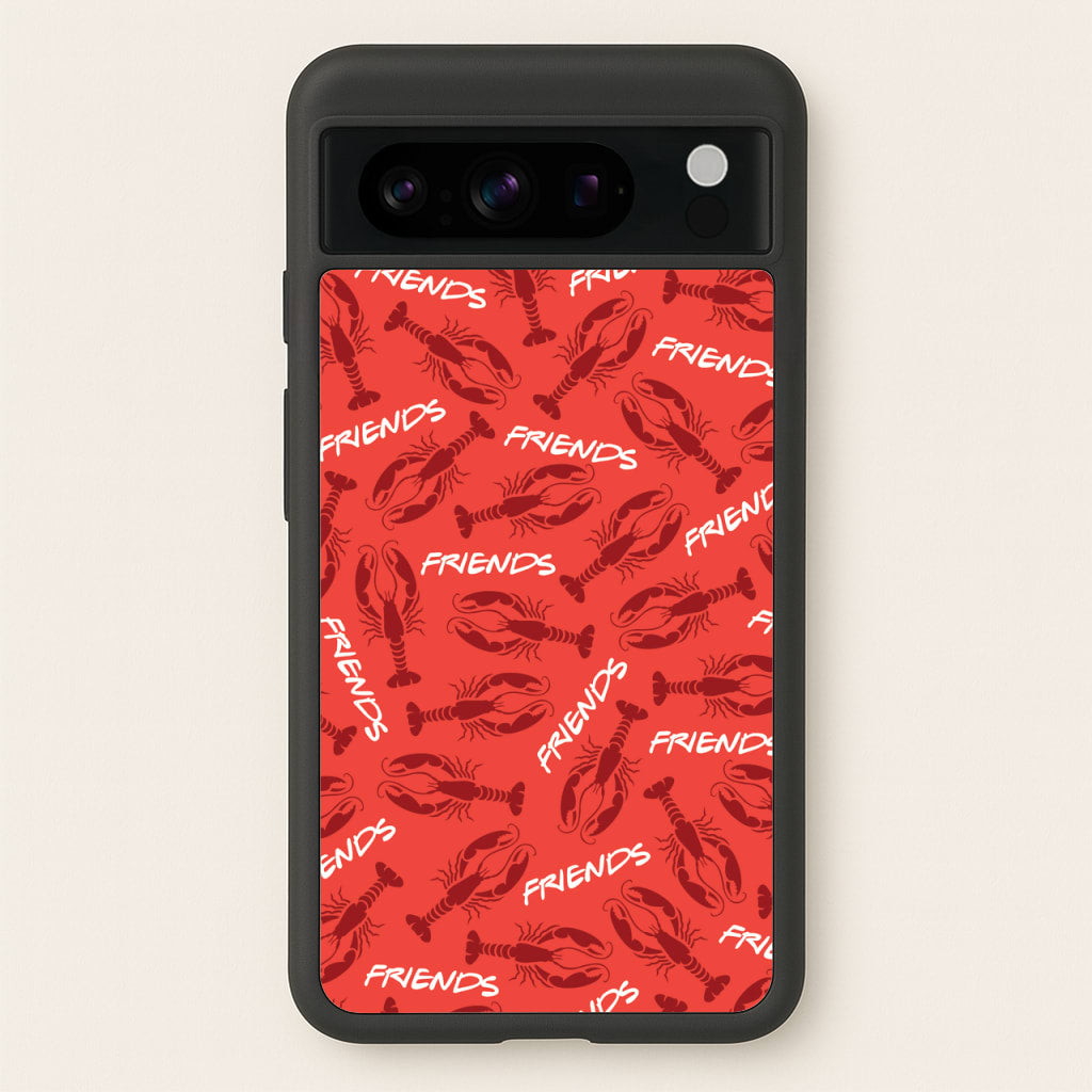 Sitcom Red Lobsters Pattern - Friends Phone Case for Google Pixel 8 Pro