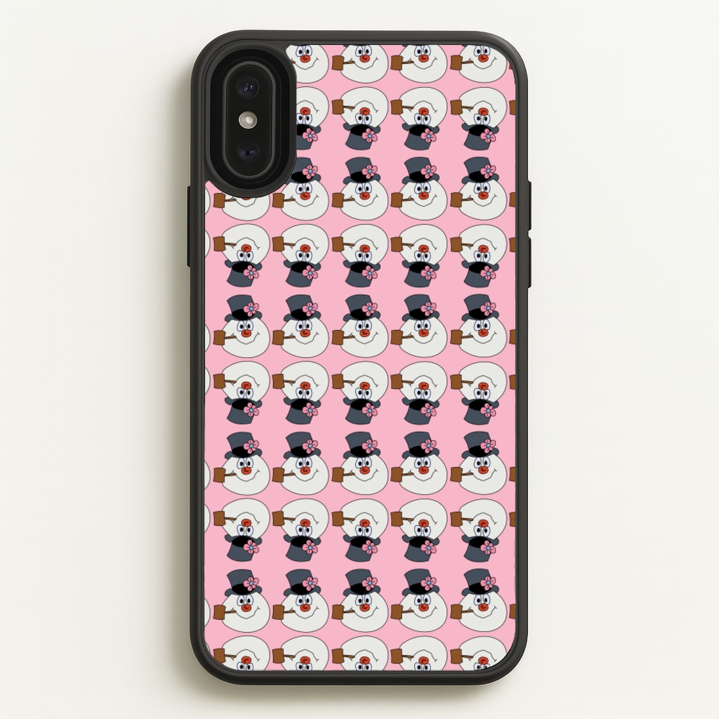 Pattern - Snowman - Frosty The Snowman Phone Case for iPhone XS Max