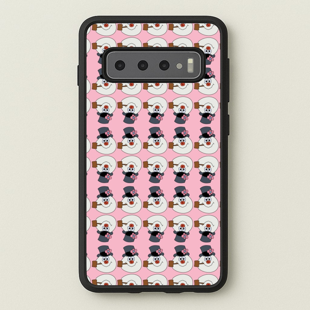 Pattern - Snowman - Frosty The Snowman Phone Case for Galaxy S10