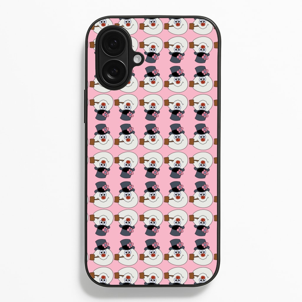 Pattern - Snowman - Frosty The Snowman Phone Case for iPhone 16 Plus