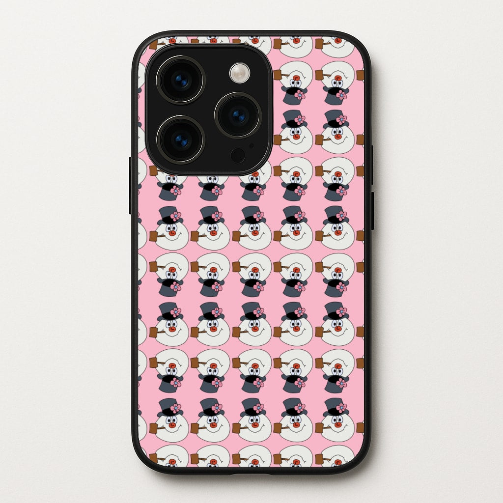 Pattern - Snowman - Frosty The Snowman Phone Case for iPhone 15 Pro