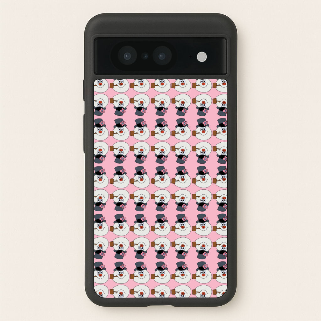 Pattern - Snowman - Frosty The Snowman Phone Case for Google Pixel 8