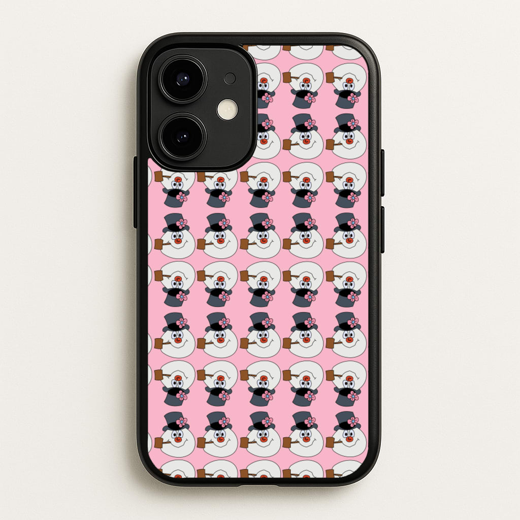 Pattern - Snowman - Frosty The Snowman Phone Case for iPhone 12 / 12 Pro