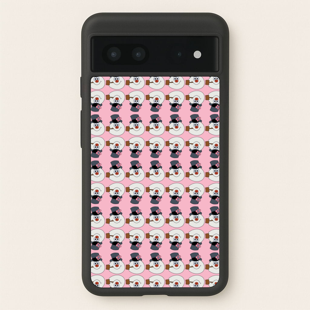 Pattern - Snowman - Frosty The Snowman Phone Case for Google Pixel 7