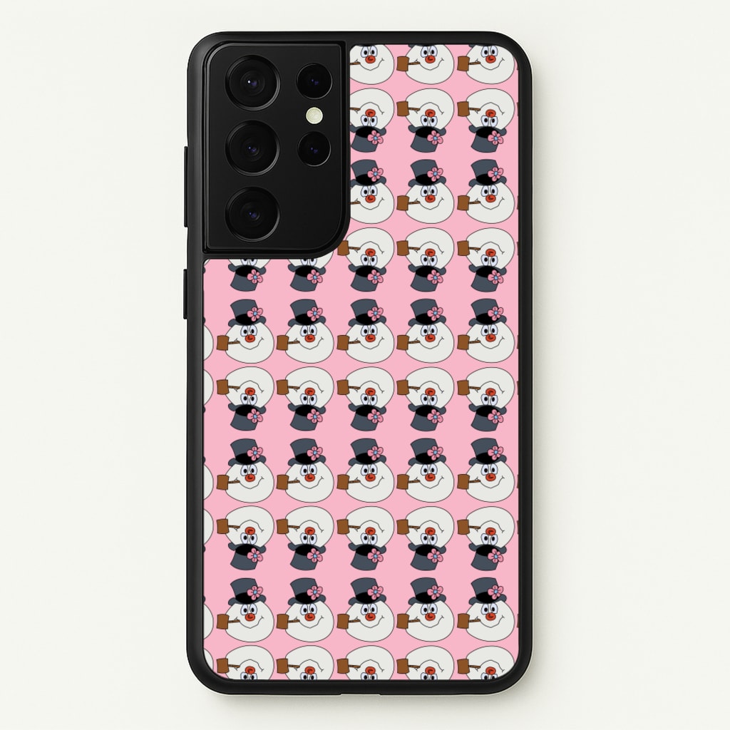 Pattern - Snowman - Frosty The Snowman Phone Case for Galaxy S21 Ultra
