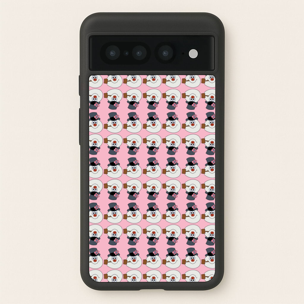 Pattern - Snowman - Frosty The Snowman Phone Case for Google Pixel 7 Pro