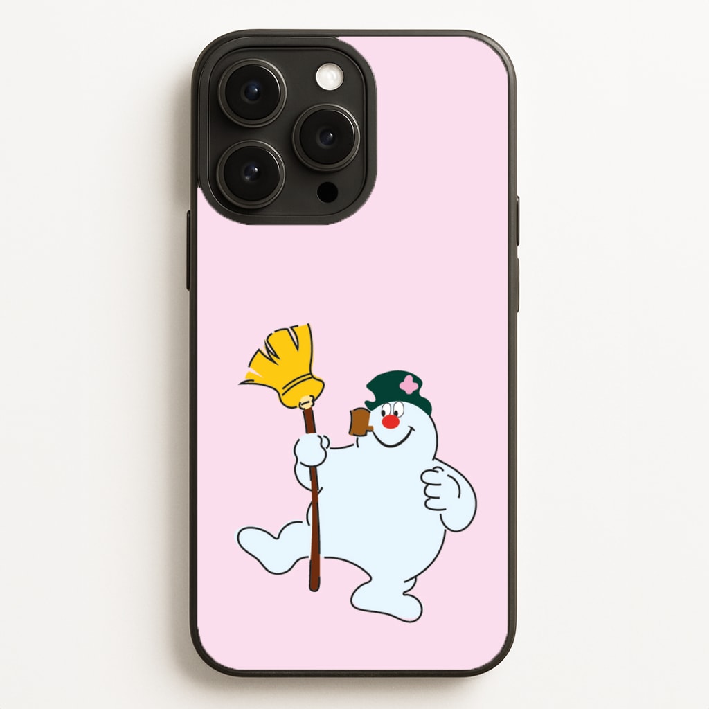 Broom - Snowman - Frosty The Snowman Phone Case for iPhone 16 Pro Max