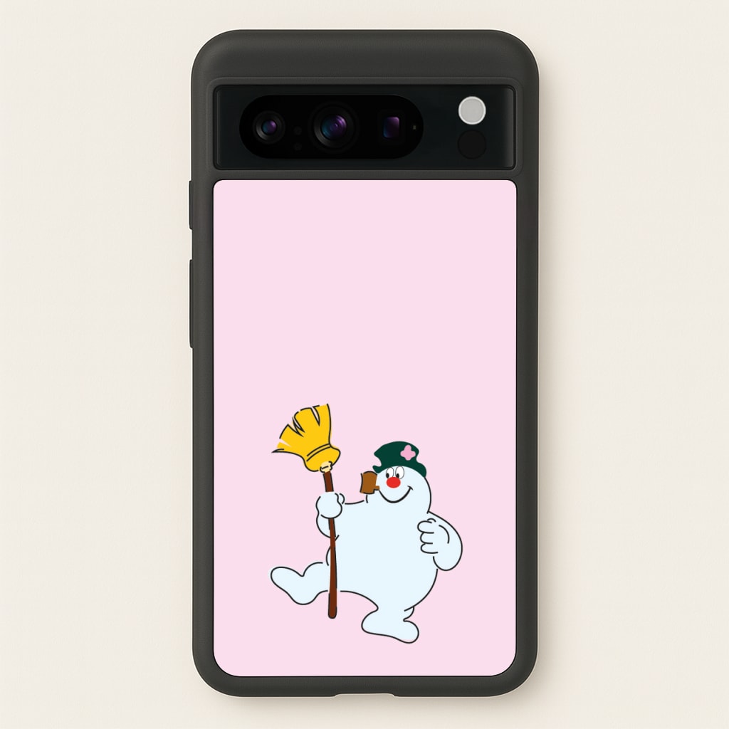 Broom - Snowman - Frosty The Snowman Phone Case for Google Pixel 8 Pro