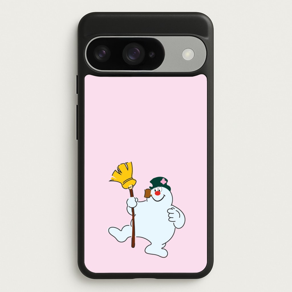 Broom - Snowman Phone Case for Google Pixel 10 / 10 Pro