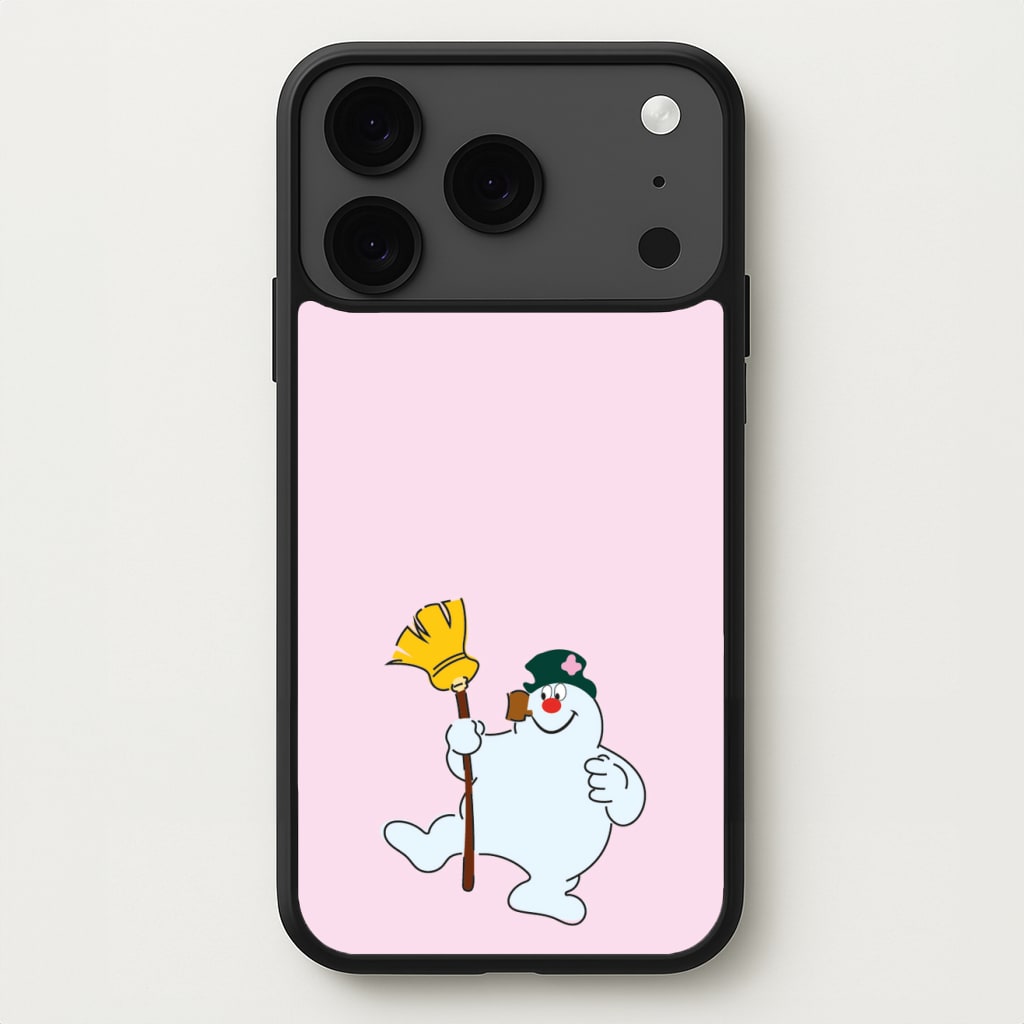 Broom - Snowman Phone Case for iPhone 17 Pro Max