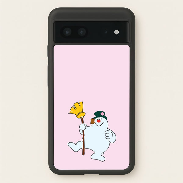 Broom - Snowman - Frosty The Snowman Phone Case for Google Pixel 7