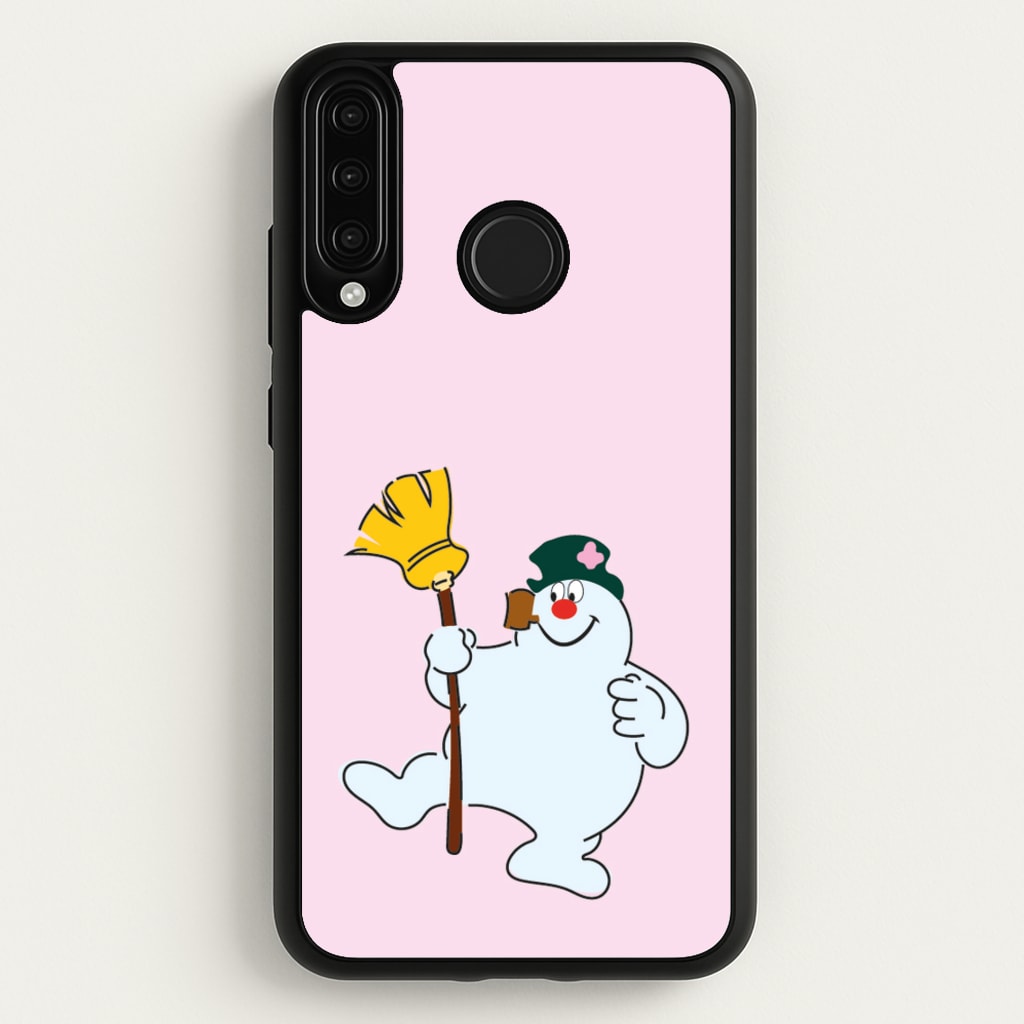 Broom - Snowman - Frosty The Snowman Phone Case for Huawei P30 Lite