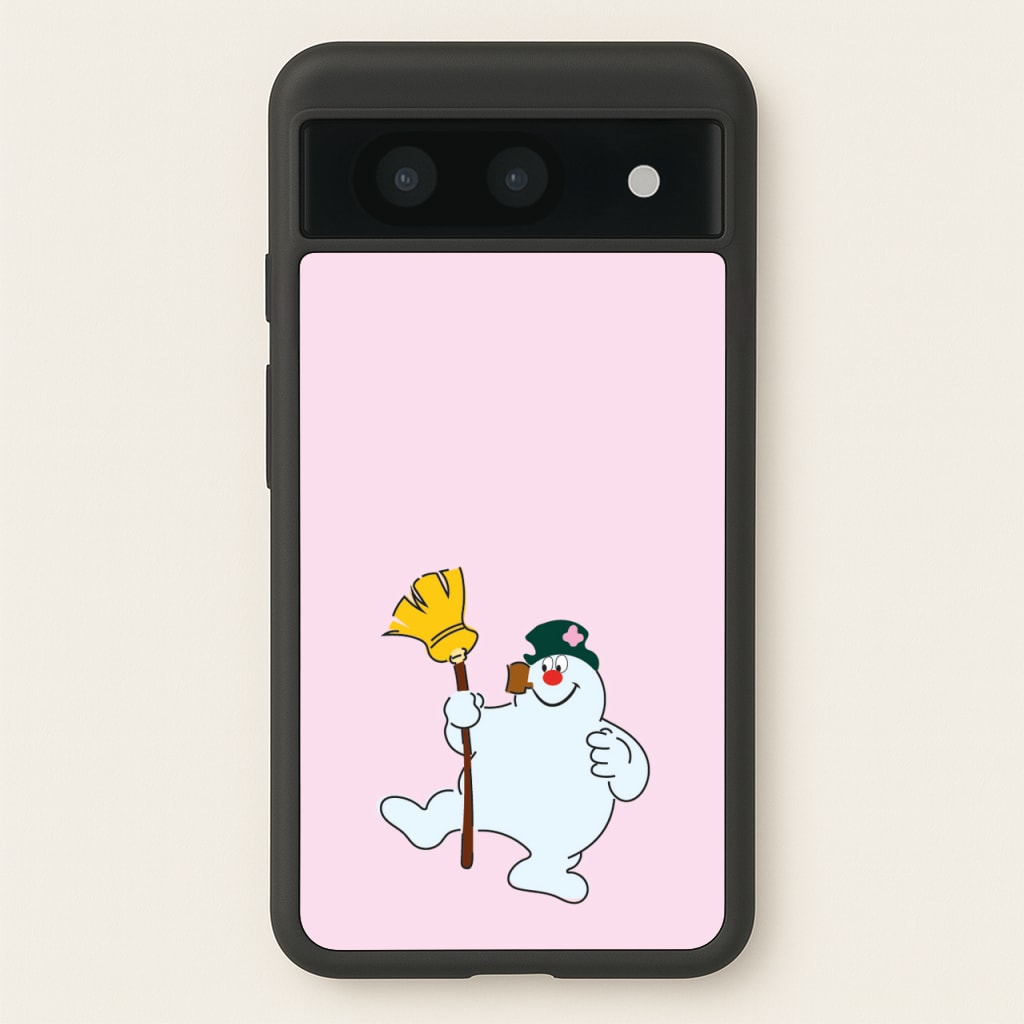 Broom - Snowman - Frosty The Snowman Phone Case for Google Pixel 8a