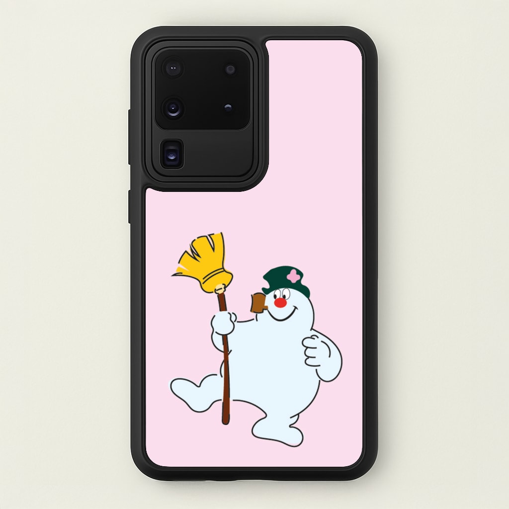 Broom - Snowman - Frosty The Snowman Phone Case for Galaxy S20 Ultra