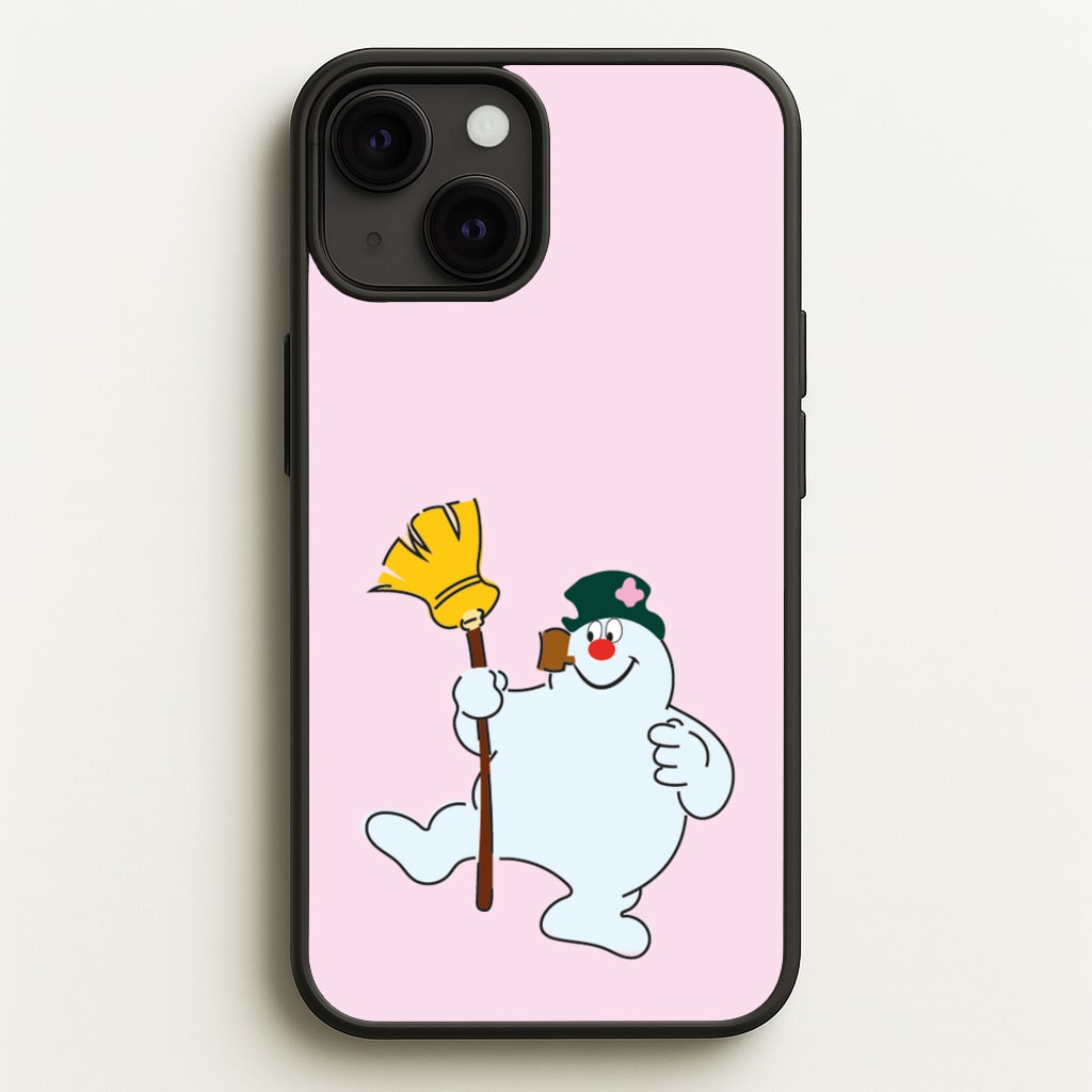 Broom - Snowman - Frosty The Snowman Phone Case for iPhone 13 Mini