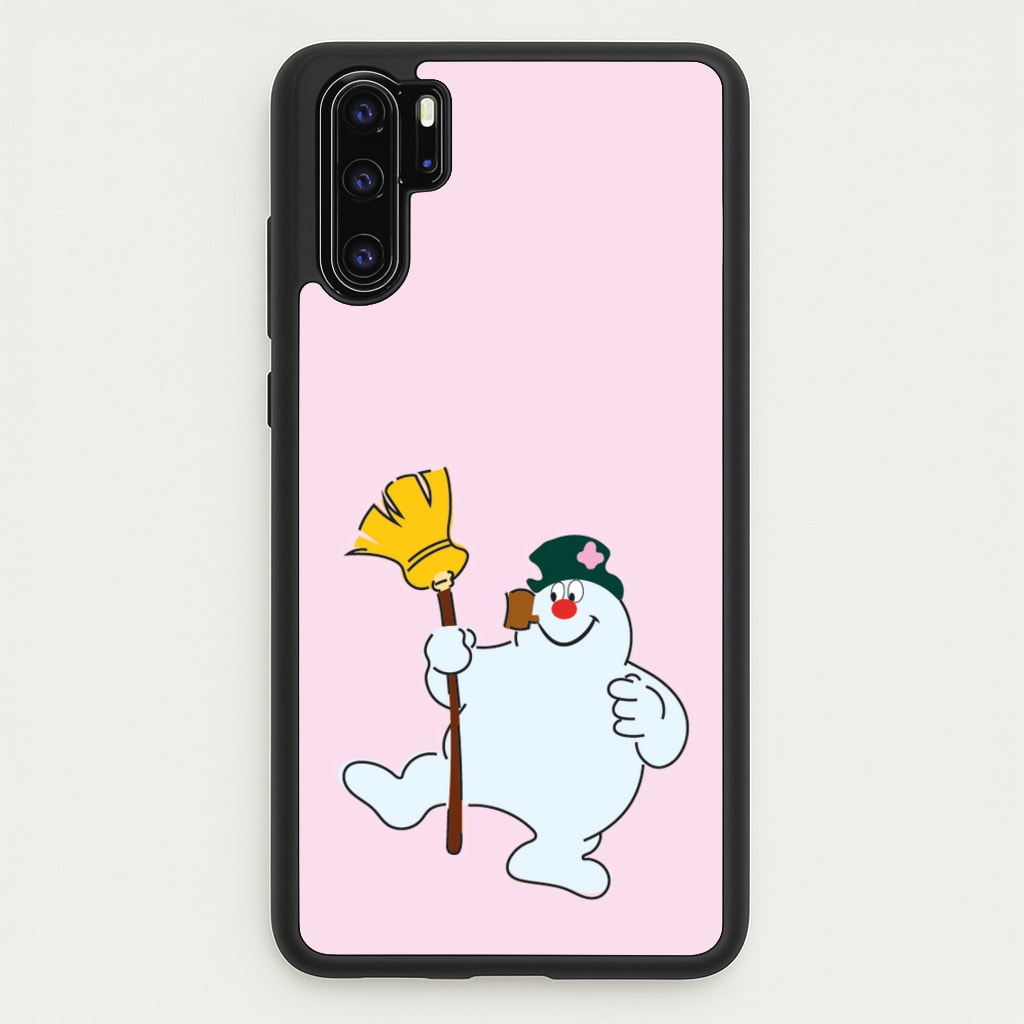 Broom - Snowman - Frosty The Snowman Phone Case for Huawei P30 Pro